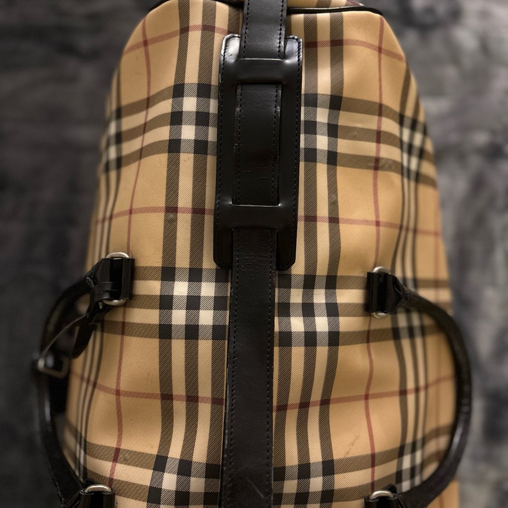 Burberry Nova Check Boston Bag OG Burberry Design Absolute Classic & Authentic - Picture 9 of 15